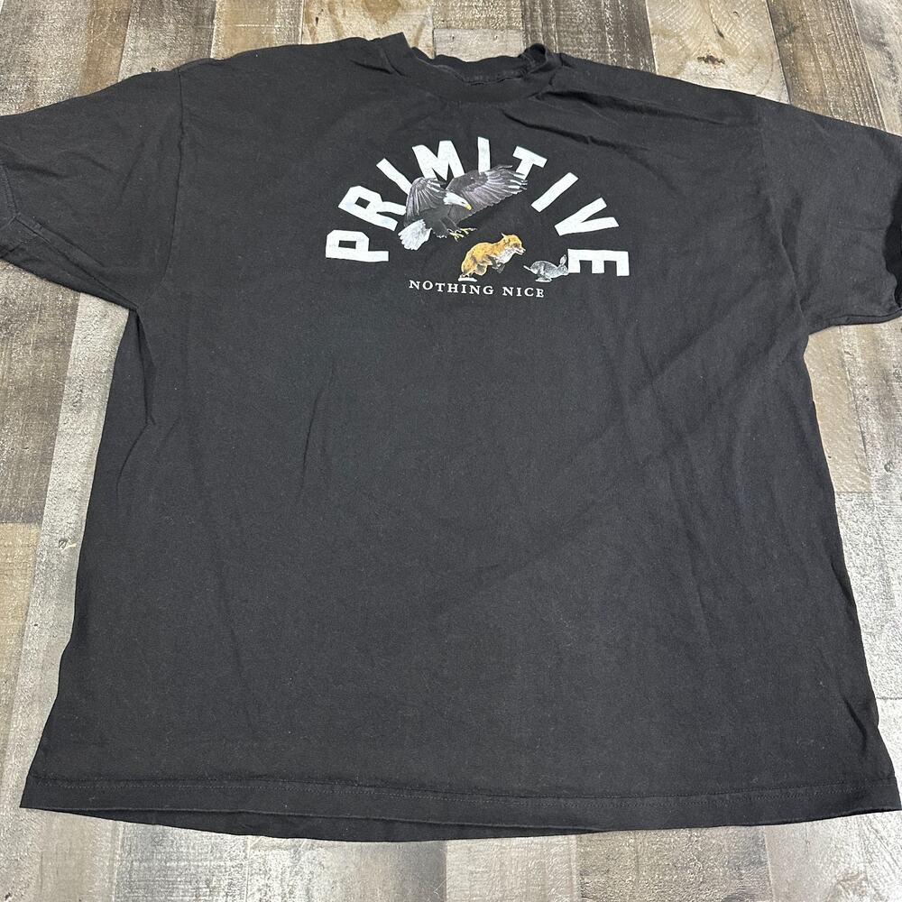 Primitive Baseball Shirt Men's‎ 2XL Black Skateboard Street Wear Logo